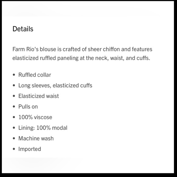 NWT Farm Rio mock neck sheer blouse - Picture 8 of 8